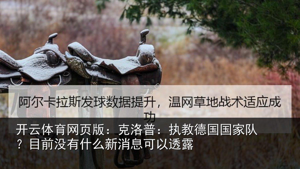 开云体育网页版：克洛普：执教德国国家队？目前没有什么新消息可以透露